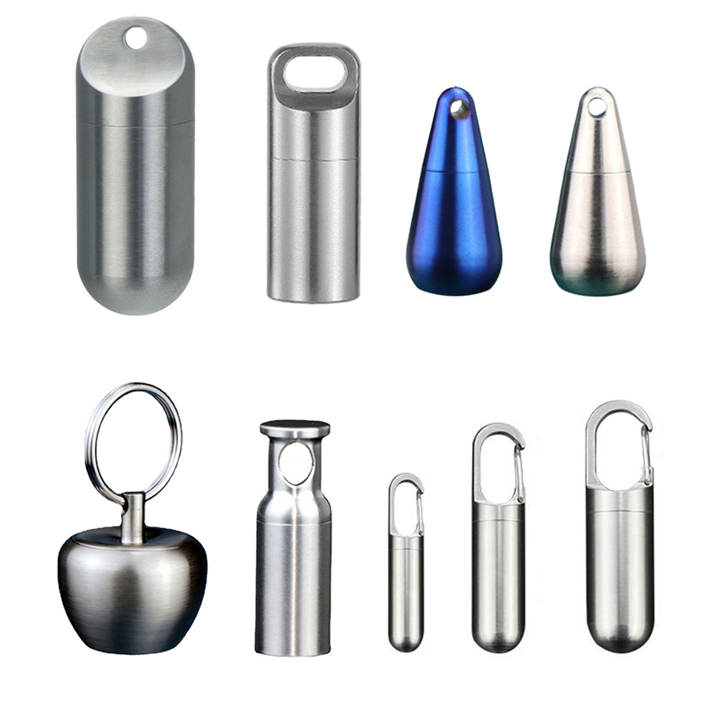 Boox Tablet Accessories - 휴대용 미니 알약 상자, 순수 티타늄,