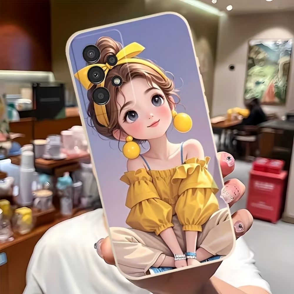 Tablet And Accessories Case - 귀여운 만화 소녀 패턴 디자인 삼성