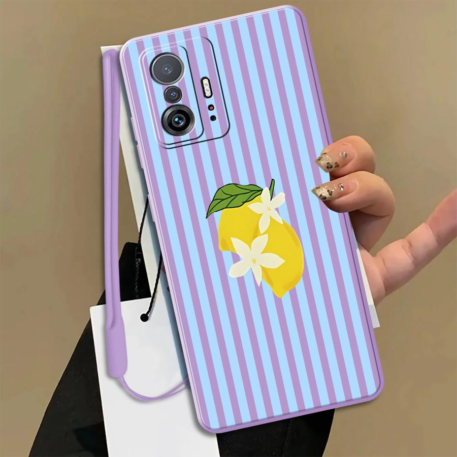 레몬 쿨 스트라이프 패턴 케이스 Xiaomi Mi 11 - Tablet And Accessories Case 리뷰 및 가격