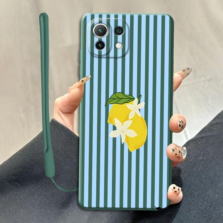 레몬 쿨 스트라이프 패턴 케이스 Xiaomi Mi 11 - Tablet And Accessories Case 리뷰 및 가격