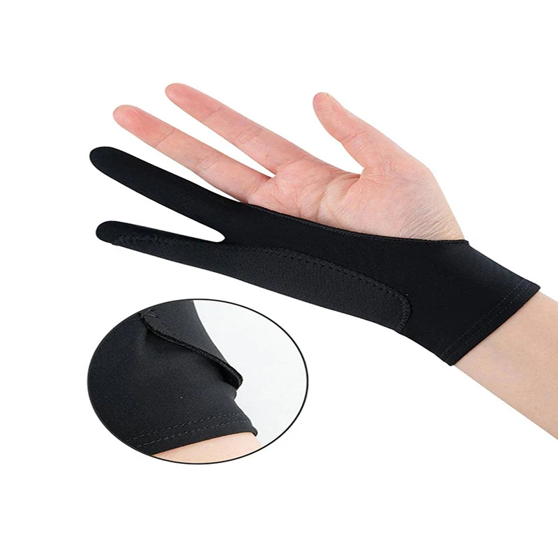 1/2PCS 단일/3겹 2손가락 안티미스터치 페인팅 스 - Drawing Glove Artist 리뷰 및 가격