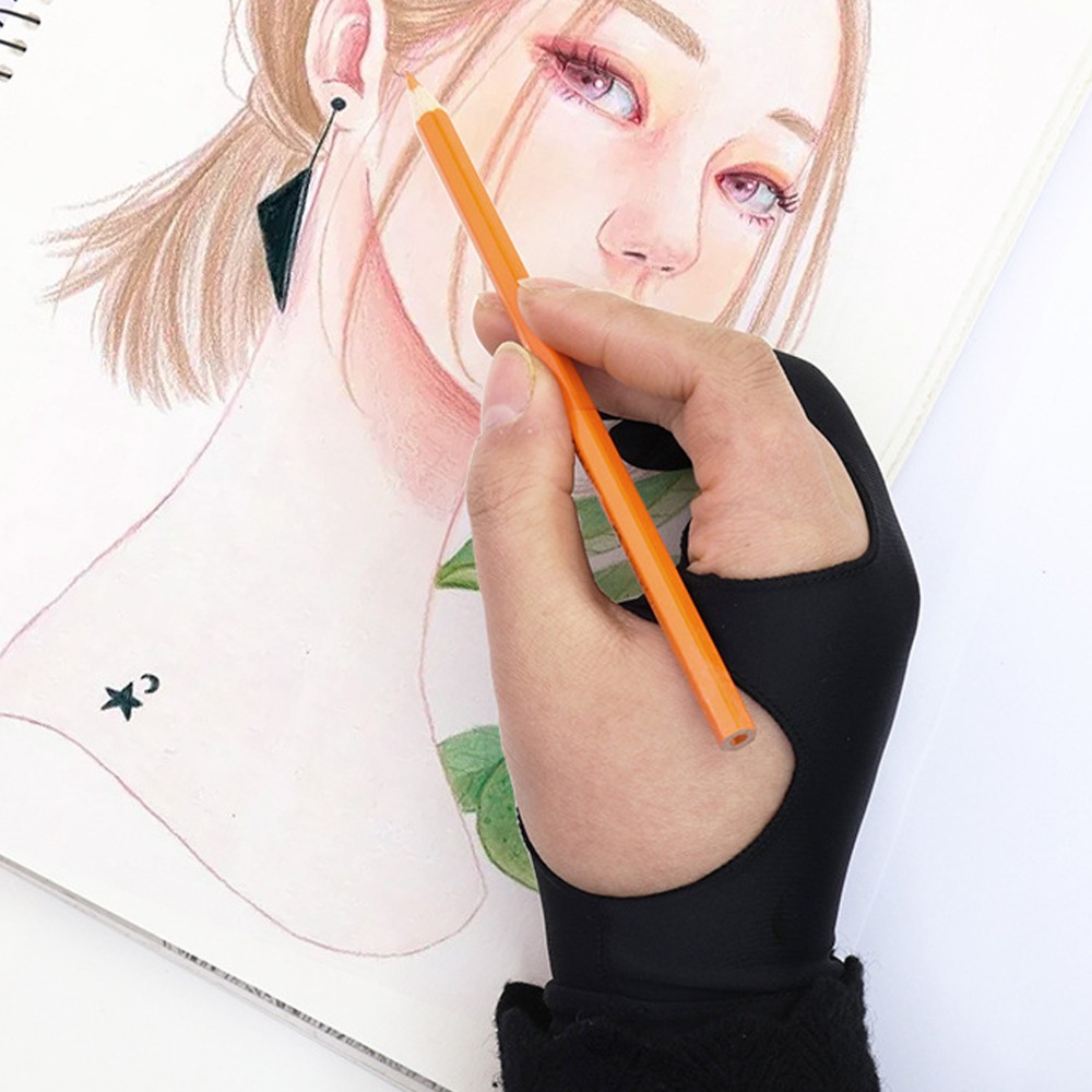 2pcs 내구성이 뛰어난 두 손가락 디자인 드로잉 장갑 - Drawing Glove Artist 리뷰 및 가격