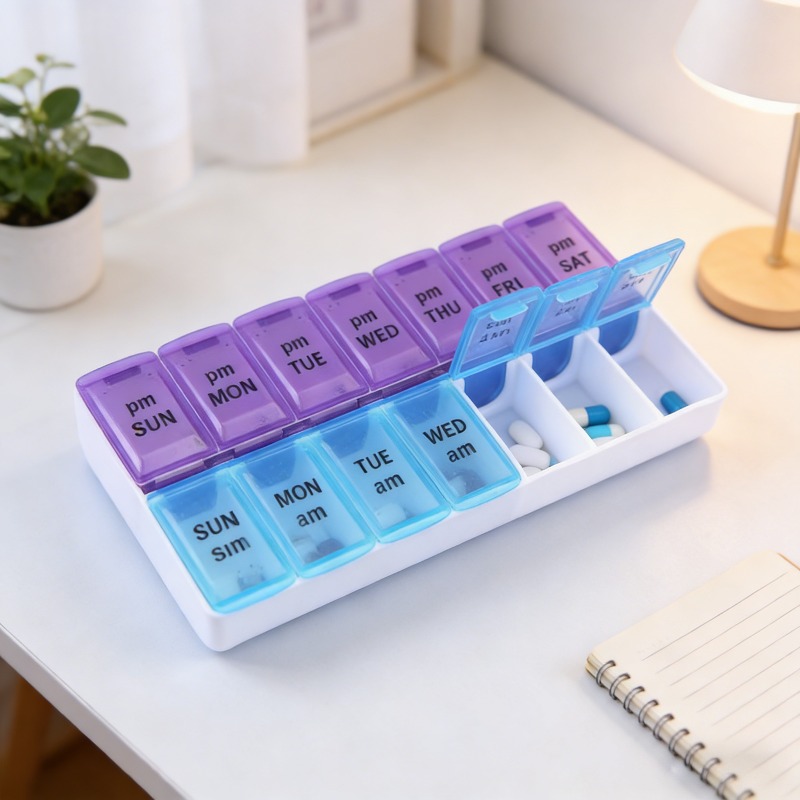 휴대용 여행용 약통 7일 칸막이 보관함 14칸 약통 디 - Boox Tablet Accessories 리뷰 및 가격