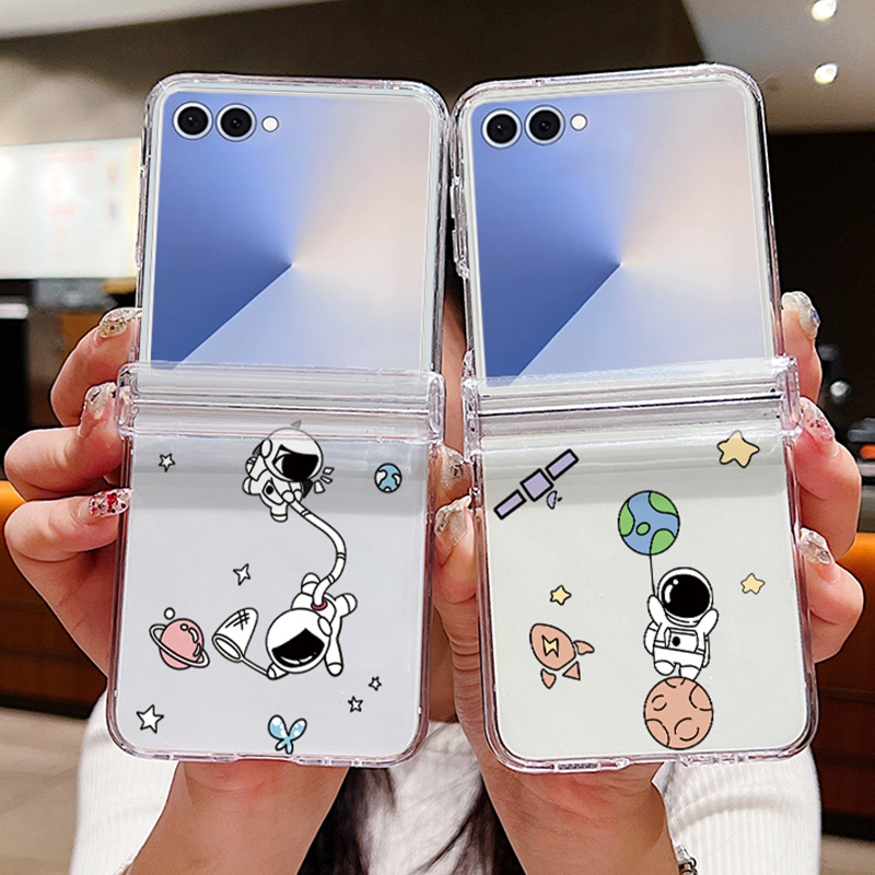 우주비행사 패턴 접이식 폰 케이스 삼성 갤럭시 Z 플립 - Tablet And Accessories Case 리뷰 및 가격