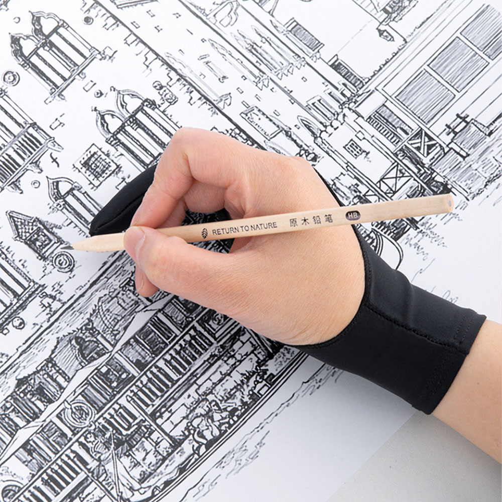 1PC 두 손가락 페인팅 장갑 유화 미술 용품 ​​안티 - Drawing Glove Artist 리뷰 및 가격