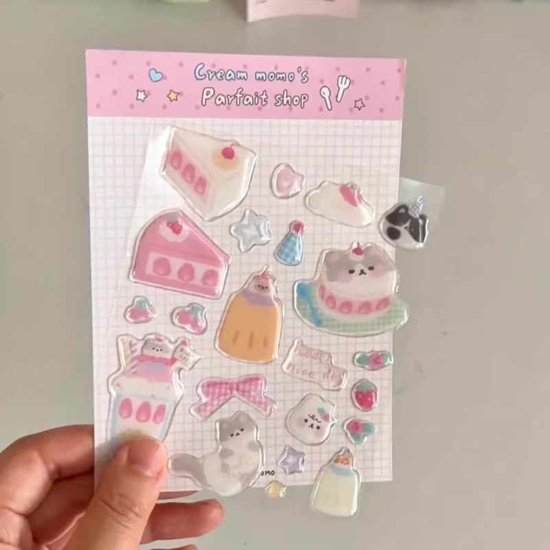 귀여운 만화 스위티 고양이 젤리 릴리프 스티커 소녀풍  - Boox Tablet Accessories 리뷰 및 가격