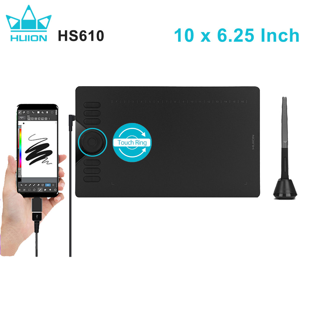 HUION-HS610 그래픽 태블릿 디지털 펜, 전화  - Huion Tablet Accessories 리뷰 및 가격